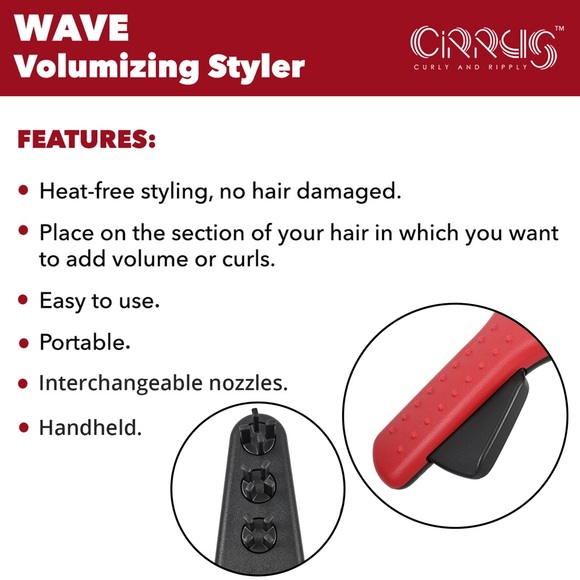 Cirrus Wave Styler Black/Red OS (Right Handed Users) - Picture 4 of 6
